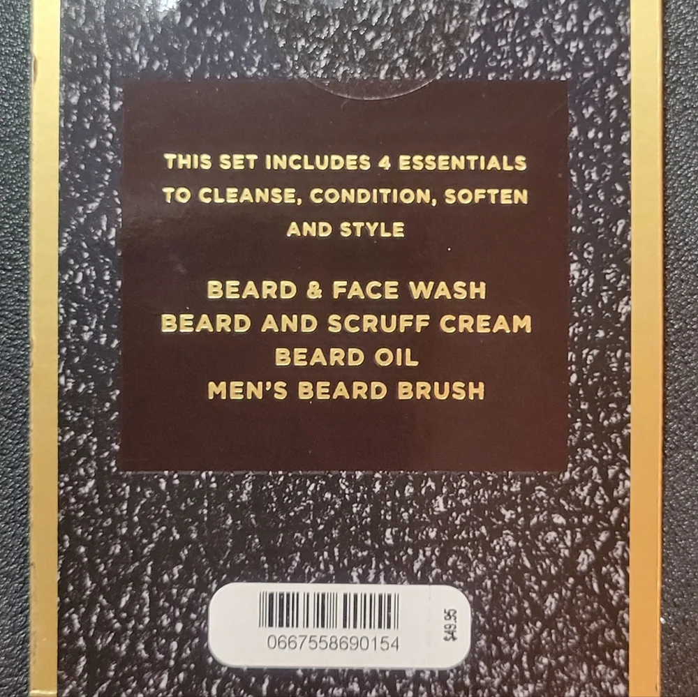 Men's Bath & Body Works 4 Piece Beard Kit With Travel Bag